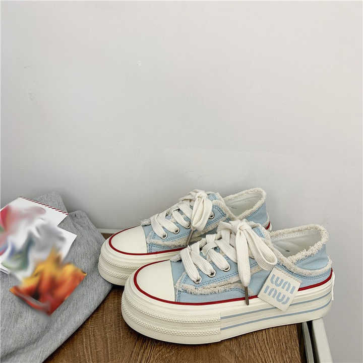 Women’s Casual Platform Canvas Slip-On Sneakers