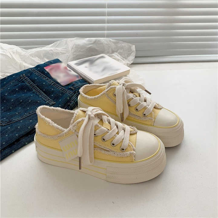 Women’s Casual Platform Canvas Slip-On Sneakers