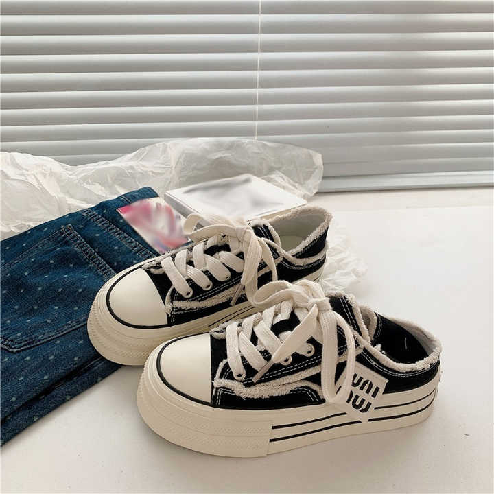 Women’s Casual Platform Canvas Slip-On Sneakers