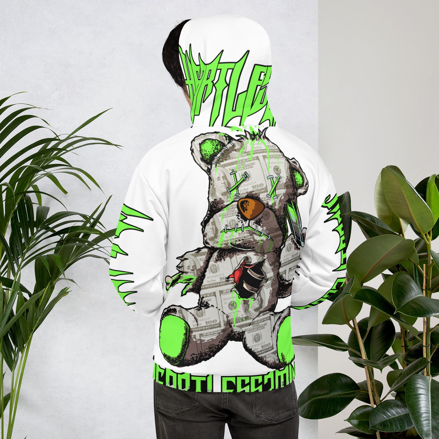 Green-White Money Bear